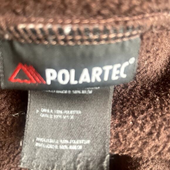 The North Face Women's Polartec Full Zip Brown Jacket Sz M - Picture 8 of 10